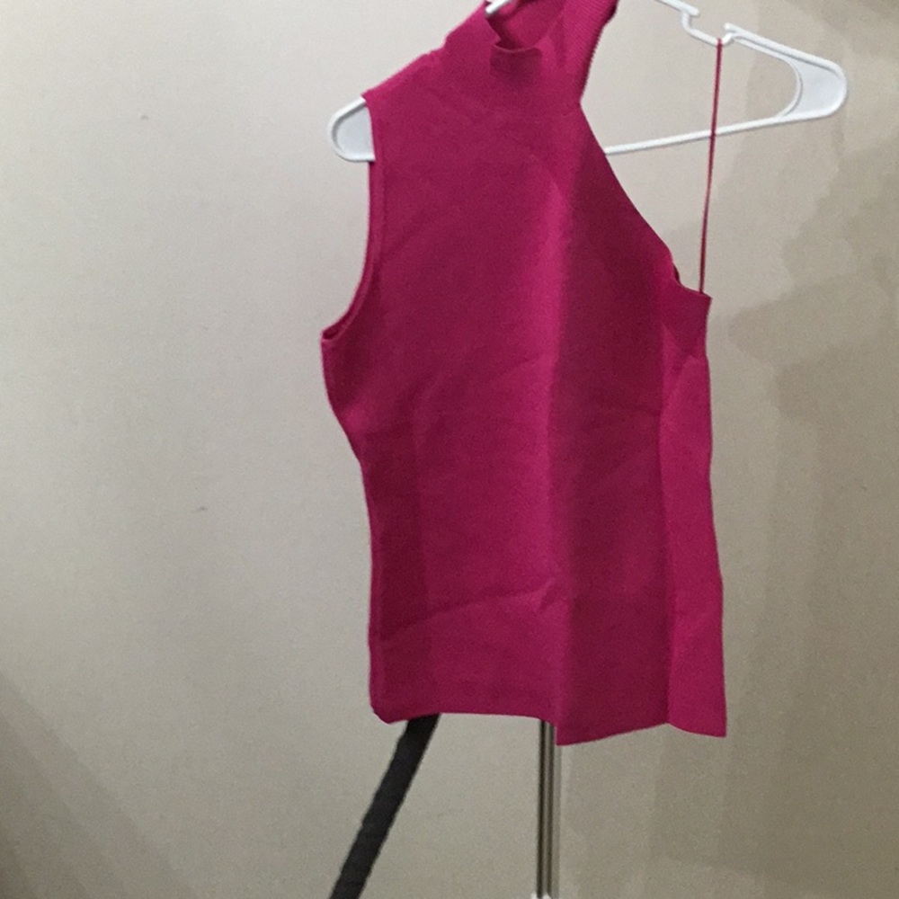INC International Concepts Pink Asymmetrical Sleeveless Tank Top